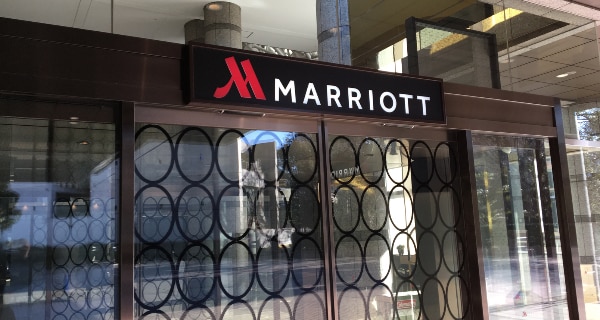 東京マリオットホテルの入り口