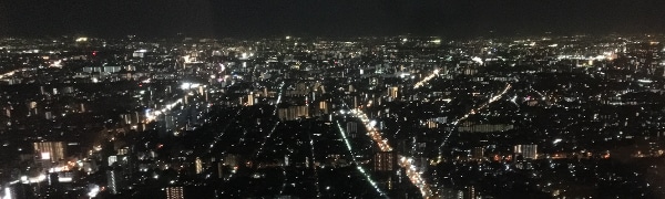 大阪マリオット都ホテルの夜景