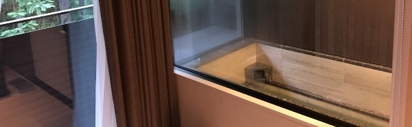 軽井沢マリオットホテルの室内温泉浴室
